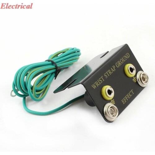 1pc ESD Dual Banana Ground Socket Green for Anti Static Wrist Strap Armband