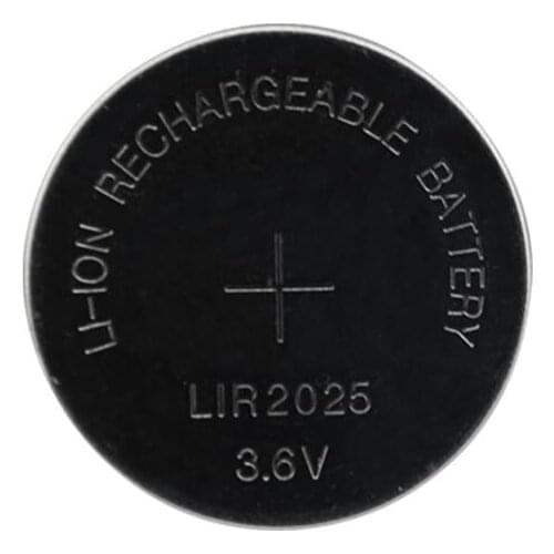 10PCS/LOT LIR2025 2025 New rechargeable button battery 3.6V lithium ion rechargeable battery