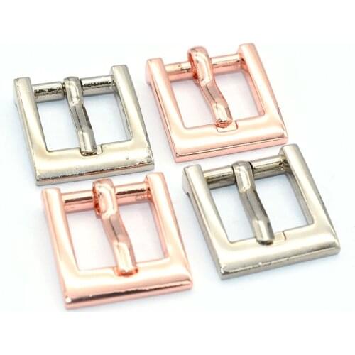 14mm Adjustable Belt Buckle Slide Buckle Metal Purse clasp Buckles Bag ring strap buckles Handbag webbing hardware - 10pcs