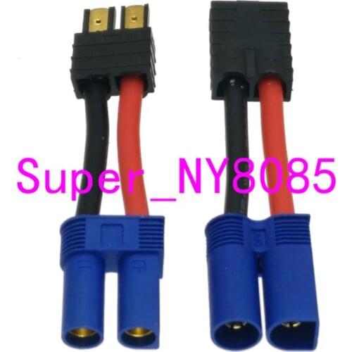 2pcs/set EC5 Losi to TRX Traxxas Male & Female 12AWG 5CM Wire For Lipo Battery Charger