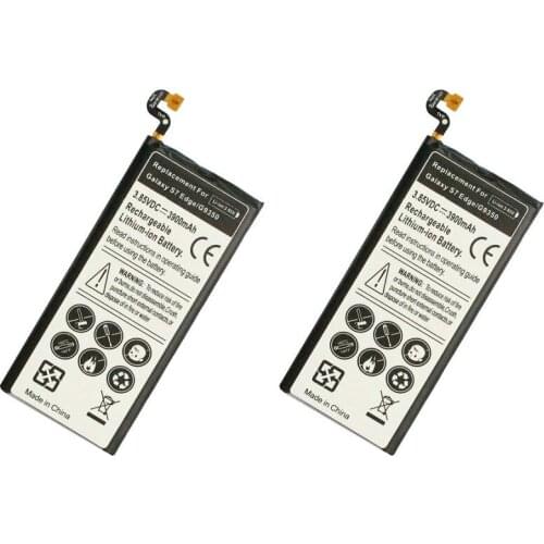 2pcs /lot 3900mAh EB-BG935ABE Replacement Battery For Samsung Galaxy S7 Edge G9350 G935 G935F G935A G935V G935P G935T G935W