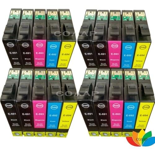 20 pk Compatible T069 T0691-T0694 Ink Cartridge For Epson CX5000 CX6000 CX7000F workforce 30 40 310 500 600 610