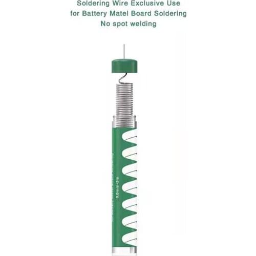 2UUL 0.8mm*3m Solder Wire Exclusive Usage for Battery Metal Board Welding No Need Spot Welding Machine Soldering Line Repairing