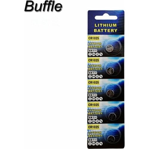 5pcs Buffle CR1025 3V Button Cell Coin Batteries DL1025 BR1025 KL1025 CR 1025 Lithium Battery For Watch Toys Calculator