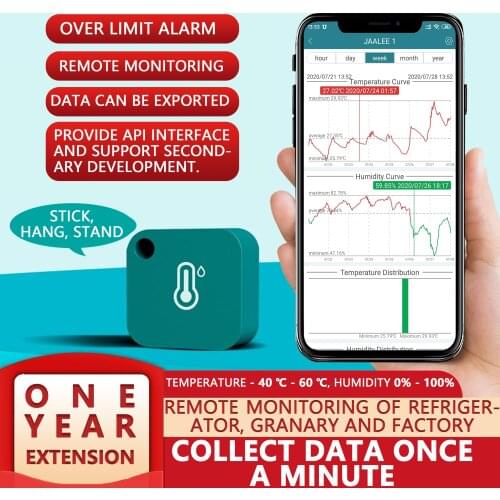 Bluetooth Temperature Humidity Sensor Wifi Monitor Alarm Notification Wireless Thermometer Hygrometer For Fridge Refrigerator