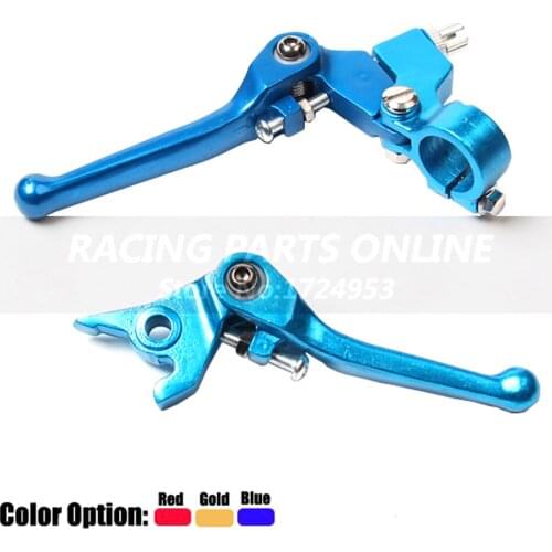 CNC Motorcycle Aluminum Alloy motorcross folding Clutch and Brake Lever for CRF XR 50 KLX110 SDG Pit Dirt Bikes free shipping