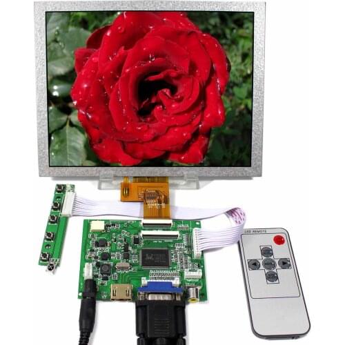 HD MI+VGA+2AV LCD Controller Board VS-TY2662-V5 With 8inch 1024x768 EJ080NA-04C LCD Screen