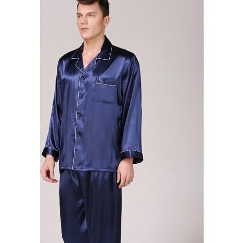 Мужские шелковые пижамы Hzoioys China At AliExpress