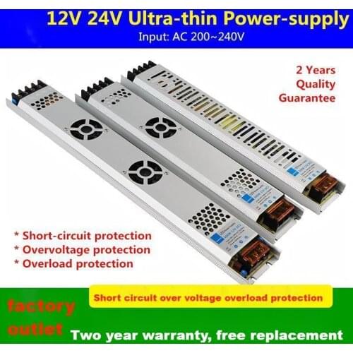 24v to 220V switching power supply 3a5a10a15a20a long power supply LED ultra thin transformer 120w60w500w240w 150W