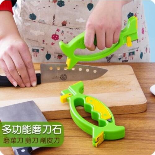 Household Tungsten Steel Manual Fast Sharpening Stone Multifunctional Kitchen Scissors Knife Sharpener