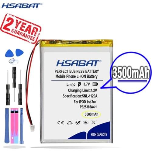 New Arrival [ HSABAT ] 3500mAh Replacement Battery for iPOD 1st,2nd Generation (P/N P325385A4H )