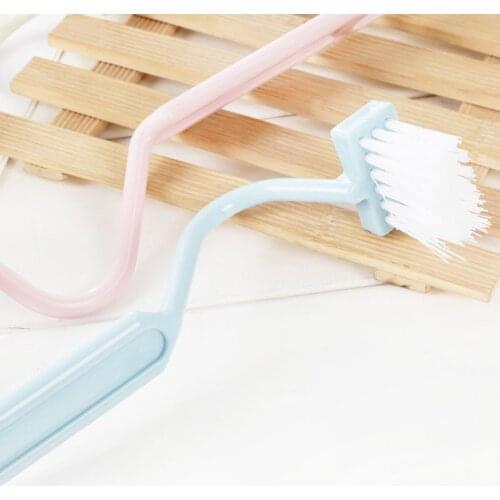 Toilet Rim Edge Brush Bow Curved Flush Passage Brush Bathroom Cleaning Supplies