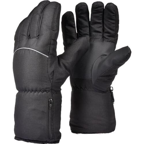 Five Gloves Motorbike Winter Warm Glove Rechargeable Electric Battery Heated Gloves For Motorcycle Outdoor Skiing Mountaineering