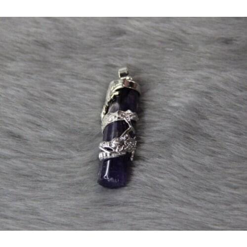 Charms, Gems Stone Wrapped by Dragon Semi preicous Dragon Beads Drop Pendants Jewelry for Women Accessories 2015