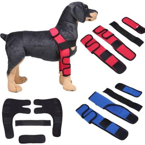 2pc Pet Dog Bandages Dog Elbow Protector Sleeve Elbow Pad Dog Leg Hock Joint Protection Wounds with Bandage Heals Sprains Helps