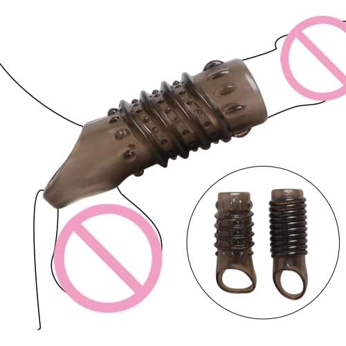 Delay Ejaculation Adult Product Sex Toys for Men Couples Dildo Enlargement Penis Sleeve Cock Ring Penis Erection Reusable Condom