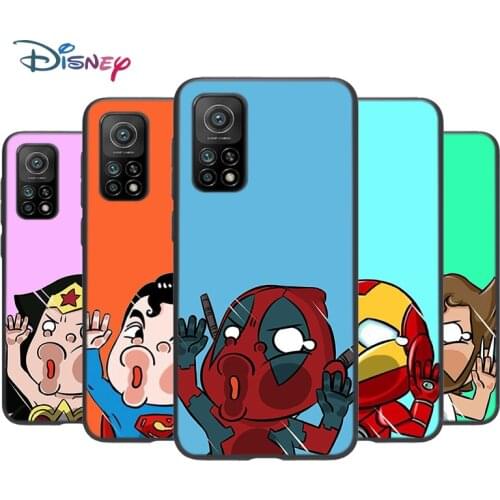 Marvel Cartoon Heros Silicone Cover For Xiaomi Mi Note 11i 11 10T 10 9 9T SE 8 Lite Pro Ultra 5G Phone Case Shell