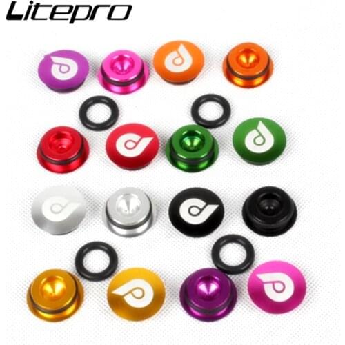 Litepro Folding BMX Bicycle Aluminum Alloy Crank Dustproof Plug Hollow Bike Right Compatible M610 Crankset Covers Chainwheel Cap