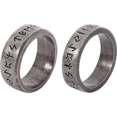 Vintage Viking Ring Viking Amulet Rune Jewelry Accessories Gift For Men Totem Ring Fashion Jewelry