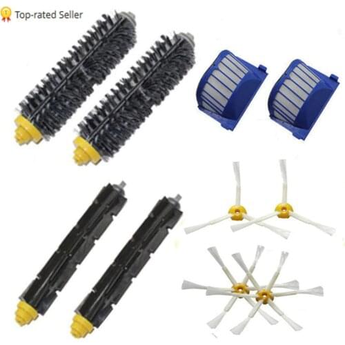 High Quality Bristle & Flexible Beater & Armed Brush & Aero Vac Filter For iRobot Roomba 600 620 630 650 660