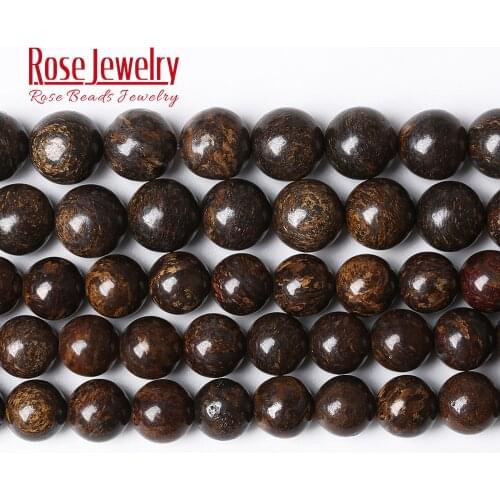 Factory Price Natural Stone Bronzite Round Loose Beads 15" Strand 4 6 8 10 12 MM Pick Size For Jewelry Making DIY Women Bracelet