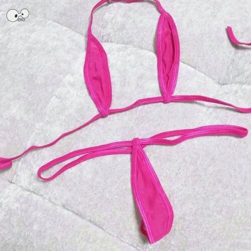 Women Erotic Transparent Micro Mini Bikini Set Sexy Extreme Swimwear Beach Sunbath Bathing Suit G-String Thong Bikinis Beachwear