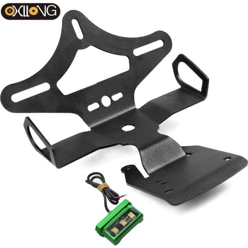 Motorcycle accessories Fender Eliminator Registration Plate Bracket License Plate Holder LED Lights For Kawasaki Z900 2017 2018