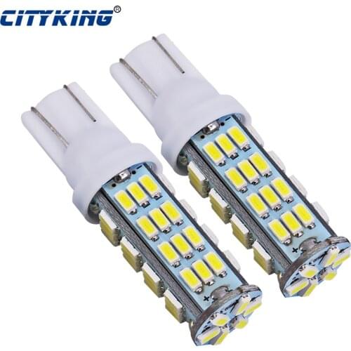 Free Shipping 10pcs T10 54LED SMD Car Bulb T10 led Lamp194 W5W led 3014 smd W5W 168 Wedge Door Instrument Side Bulb Lamp