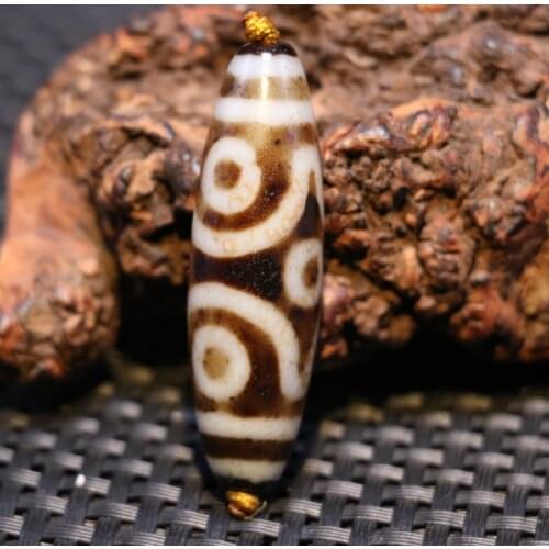 Big Treasure Magic Power Tibetan Old Agate 6 Eye Be Healthy Body dZi Bead Amulet Timestown UPD2126A1