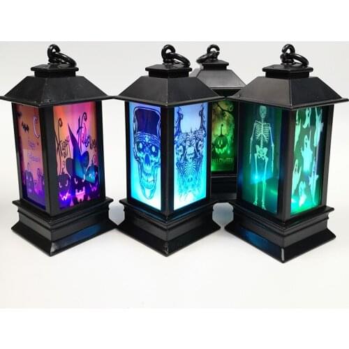 Lanterns Decorative Mini Candle Lanterns for Decor with Flickering LED Tea Light Candle, Batteries Included, Black