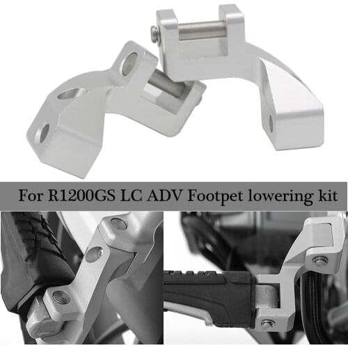 For BMW 2013 to 2018 R 1200 GS LC ADV Motorcycle Passenger Footpeg Lowering Kit