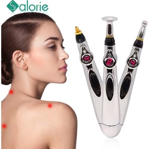 Electronic Acupuncture Pen Electric Meridians Laser Therapy Heal Massage Pen Meridian Energy Pen Relief Pain Tools