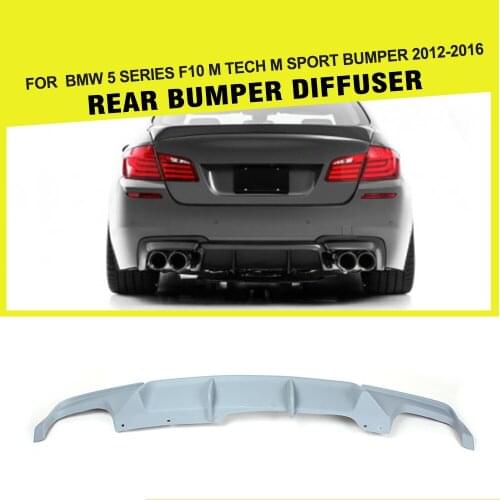 FRP Car Racing Rear Bumper Diffuser Lip for BMW 5 Series F10 530i 550i M Sport Only 2012 - 2016