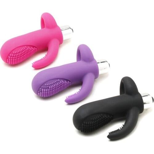 Clitoris Masturbation Sex Tools for Women Finger Vibrator Waterproof Adult Sex Toys Sex Products for Couples Oral G-spot ST389