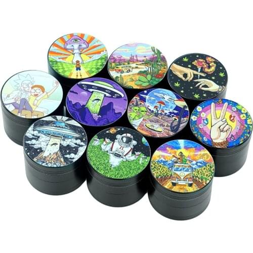 New Creative 4 Layer Animated Characters Style Tobacco Spice Herb Grinders Smoke Grinders Cigarette Accessories Drop shipping