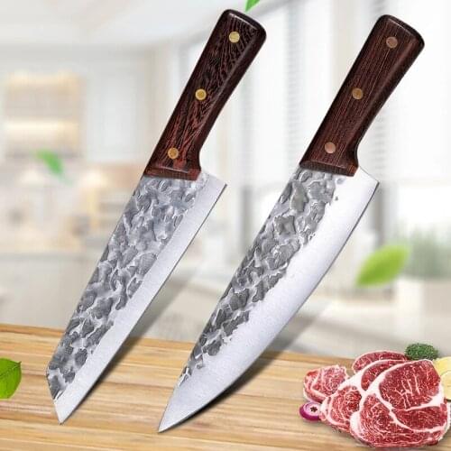 Hand-forged stainless steel boning knife chefs knife meat cleaver slicing knife household kitchen knife cooking knife