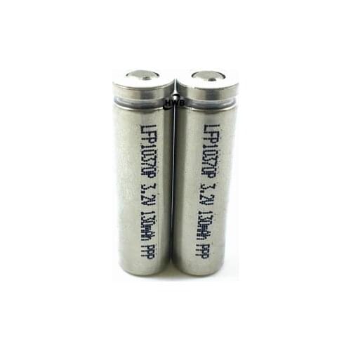 2pcs IFR10360/10370 130MAH 3.2V Lithium iron phosphate battery