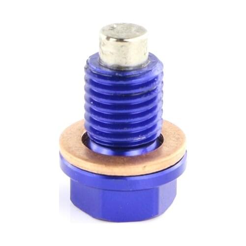 M10x1.25 Engine Magnetic Oil Pan Drain Plug Bolts Crush Washer Fit For Yamaha WR250F WR450F YZ125 YZ250F YZ250FX YZ450F YZ450F