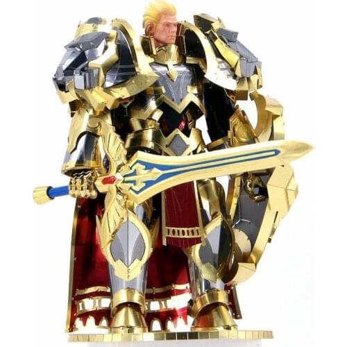 2018 new 3D Metal Puzzle King Glory Arthur soldier DIY Laser Cut Puzzles Jigsaw Model For Adult Child Kids Educational Toys