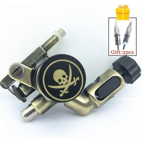 Professional Tattoo Machine Skull Alloy Rotary Tattoo Machine Strong Power Motor Permanent Makeup Machine For Body Art