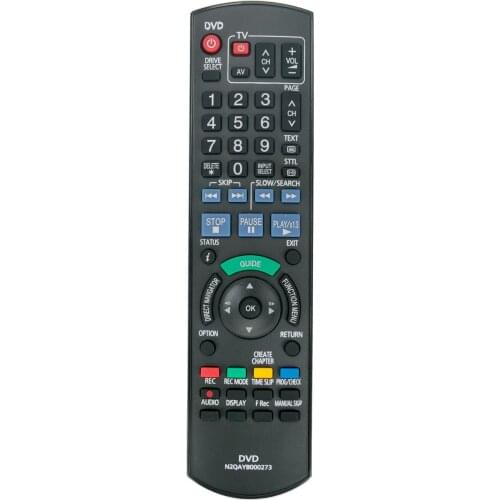 New N2QAYB000273 Remote Control for PANASONIC Digital Video Recorder DMRXW300 DMR-XW300 DMRXW300GL DMR-XW300GL