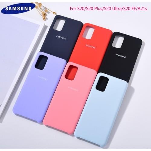 Samsung Galaxy S20 Ultra S20 FE Original Liquid Silicone Phone Case Silky Soft-Touch Shell Phone Cover For Samsung S20 Plus A21S