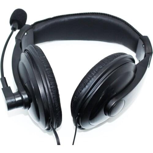 3.5mm Wired Headphones With Microphone Business Headset Mic Earphone For Computer PC Gaming Stereo Skype ND998