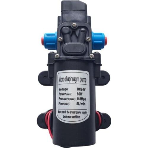 Washing iron faucet booster pump household car water spraying cooling DC self-priming agricultural water pump 24V60W