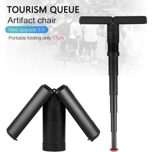 Foldable Retractable Stool Outdoor Leisure Telescopic Stool Height Adjustable Retractable Stool For Camping Hiking Fishing Seat