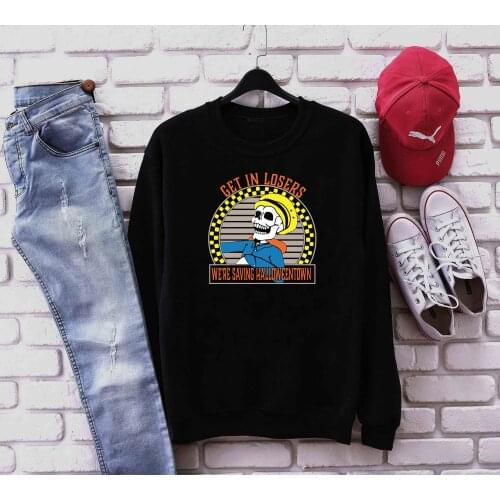 Saving Halloweentown skeleton funny graphic cute women fashion cotton gothic horror sweatshirt youngs grunge tumblr pullover top