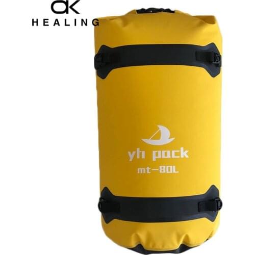 80L/40L Outdoor Waterproof Bicycle Riding Rear Seat Trunk Bag Beach Camping Swimming Storage Travel Bag Horizontal Package