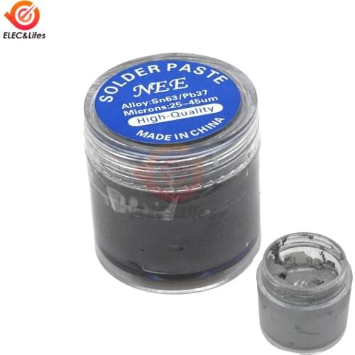 1 Bottle 50g BGA Tin Solder Paste Leaded Sn63/Pb37 Syringe Liquid Flux PCB Repair Stencil Welding Soldering Tool