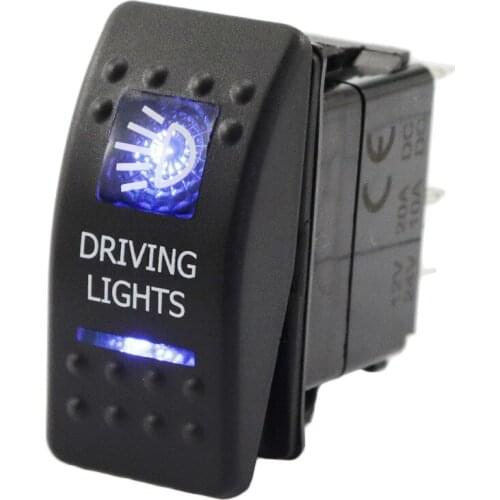 1Pc 12-24V universally 5Pin Car Switch SPST Boat Truck Light Toggle switch Waterproof with Blue LED Light car accessories New