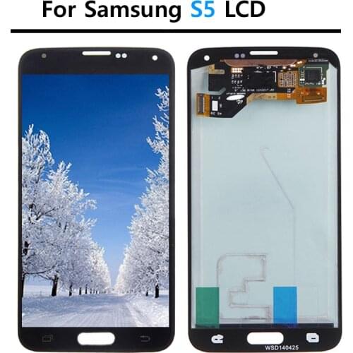 100% Tested Burn Shadow LCD For Samsung S5 LCD G900F Display LCD Screen Touch Digitizer Assembly